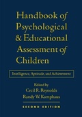 Cover: Handbook Of Psychological And Educational Assessment Of Chil - Guilford Publications