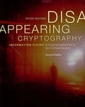 Cover: Disappearing Cryptography - Morgan Kaufmann