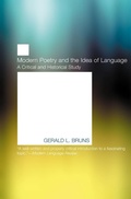 Cover: Modern Poetry and the Idea of Language - Dalkey Archive Press