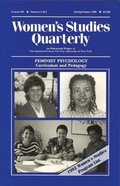 Cover: Women's Studies Quarterly (92:1-2) - Feminist Press at The City University of New York
