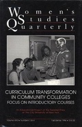 Cover: Women's Studies Quarterly (96:3-4) - Feminist Press at The City University of New York