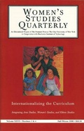 Cover: Women's Studies Quarterly: (98:3-4) - Feminist Press at The City University of New York