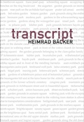 Cover: Transcript - Dalkey Archive Press