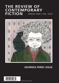Cover: Review of Contemporary Fiction, Volume XXIX, No. 1 - Dalkey Archive Press