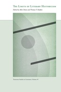 Cover: The Limits of Literary Historicism - University of Tennessee Press