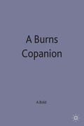 Cover: A Burns Companion - Palgrave Macmillan
