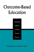Cover: Outcome-Based Education - Rowman & Littlefield Education