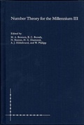 Cover: Number Theory for the Millennium III - A K Peters
