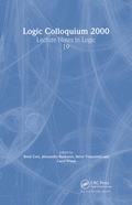 Cover: Logic Colloquium 2000 (hardcover) - A K Peters