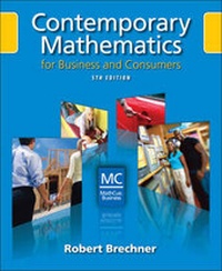 Enlarge image Cover: Contemporary Mathematics for Business and Consumers - South-Western