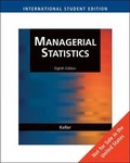 Cover: Managerial Statistics, International Edition (with CD-ROM) - South-Western College Publishing
