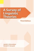 Cover: A Survey of Linguistic Theories, 3rd Edition - Sil International, Global Publishing