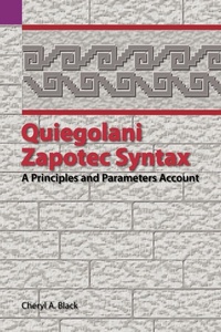 Enlarge image Cover: Quiegolani Zapotec Syntax - Sil International, Global Publishing