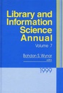 Cover: Library and Information Science Annual - Libraries Unlimited Inc
