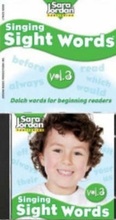 Cover: Singing Sight Words, Volume 3 Book & CD Set - Sara Jordan Publishing