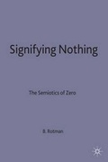 Cover: Signifying Nothing - Palgrave Macmillan