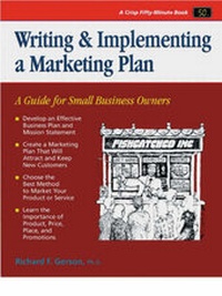 Enlarge image Cover: Writing and Implementing a Marketing Plan - Crisp Publications Inc