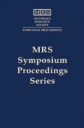 Cover: Electrical, Optical, and Magnetic Properties of Organic Solid State Materials: Volume 247 - Materials Research Society