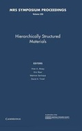 Cover: Hierachically Structured Materials: Volume 255 - Materials Research Society