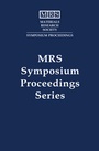 Cover: Materials Synthesis and Processing using Ion Beams: Volume 316 - Materials Research Society