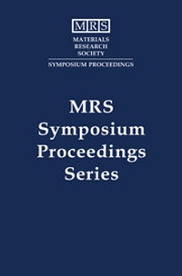 Enlarge image Cover: Materials Synthesis and Processing using Ion Beams: Volume 316 - Materials Research Society