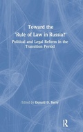 Cover: Toward the Rule of Law in Russia - Routledge