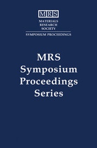Enlarge image Cover: Ion Beam Synthesis and Processing of Advanced Materials: Volume 647 - Materials Research Society