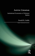 Cover: Activist Unionism - Routledge