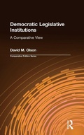 Cover: Democratic Legislative Institutions: A Comparative View - Routledge