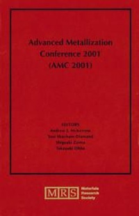 Enlarge image Cover: Advanced Metallization Conference 2001 (AMC 2001): Volume 17 - Materials Research Society