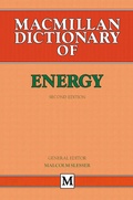 Cover: Dictionary of Energy - Palgrave Macmillan
