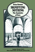 Cover: Signifying Nothing - Palgrave Macmillan
