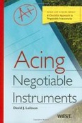 Cover: Acing Negotiable Instruments - West Academic Press