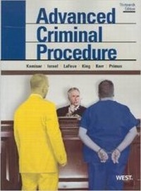 Enlarge image Cover: Advanced Criminal Procedure - West Academic Press
