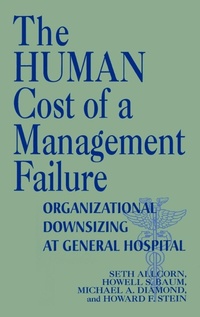 Enlarge image Cover: The Human Cost of a Management Failure - Praeger Publishers Inc
