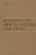 Cover: Responses to Miscellaneous Questions - New City Press