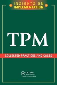 Enlarge image Cover: TPM: Collected Practices and Cases - Productivity Press
