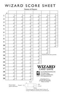 Enlarge image Cover: Wizard(r) Oversized Scorepads - U.S. Games Systems