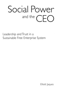 Enlarge image Cover: Social Power and the CEO - Praeger Publishers Inc