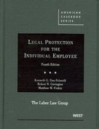 Enlarge image Cover: Legal Protection for the Individual Employee - West Academic Press
