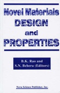 Cover: Novel Materials Design and Properties - Nova Biomedical