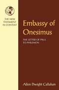 Cover: Embassy of Onesimus - Continuum International Publishing Group - Trinity