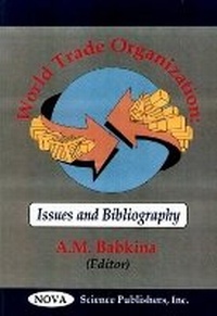 Abbildung von: World Trade Organizations - Nova Science Publishers Inc