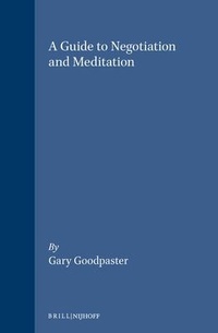Abbildung von: A Guide to Negotiation and Meditation - Transnational Publishers Inc.,U.S.
