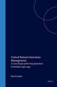 Abbildung von: United Nations Sanctions Management - Transnational Publishers Inc.,U.S.
