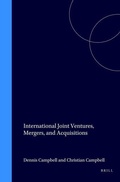 Cover: International Joint Ventures, Mergers, and Acquisitions - Transnational Publishers Inc.,U.S.