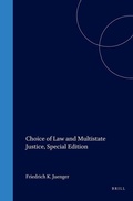 Cover: Choice of Law and Multistate Justice, Special Edition - Transnational Publishers Inc.,U.S.