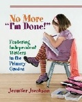 Cover: No More "I'm Done!" - Stenhouse Publishers
