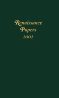 Cover: Renaissance Papers 2002 - Camden House Inc