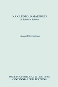 Cover: Max Leopold Margolis - Scholars Press